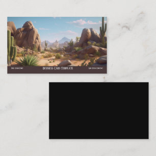 Paysage Montagnes Désert Carte de Visite