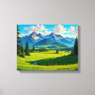Paysage n° 11, Impression sur toile de la série Pa