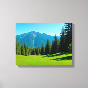 Paysage n° 12, série de paysages sur toile