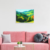 Paysage n° 2, Impression sur toile de la série Pay (Insitu(Salon))
