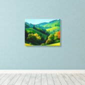 Paysage n° 2, Impression sur toile de la série Pay (Insitu (Plancher de Bois))