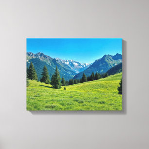 Paysage n° 9, série de paysages sur toile