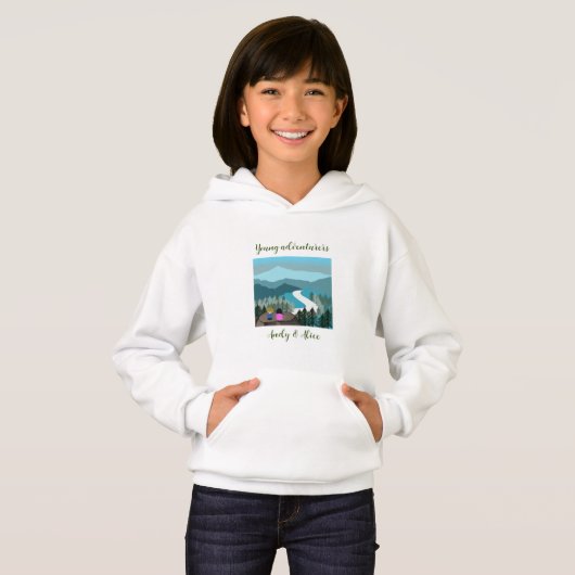 Paysage Nature Aimer Jeunes Aventuriers T-shirt (Devant entier)