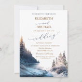 Paysage, Nature, Faire-part de mariage forestier (Devant)