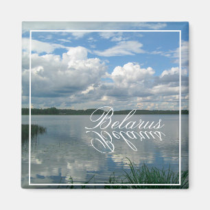 Paysage naturel Lac Sky Belarus Magnet