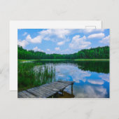 Paysage naturel Lac Sky Biélorussie Carte postale (Devant / Derrière)