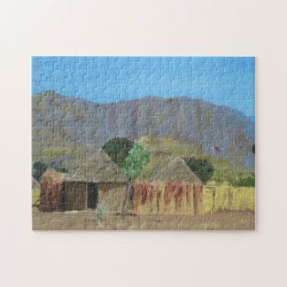 Paysage nigérien de puzzle près de Yola
