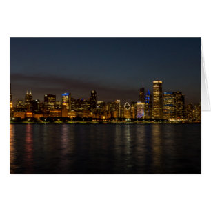 Paysage nocturne de la ville de Chicago