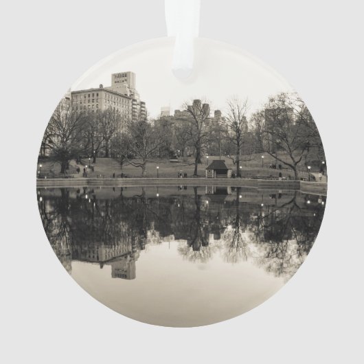 Paysage noir et blanc dans le Central Park (dos)