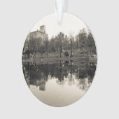 Paysage noir et blanc dans le Central Park (devant)