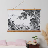 Paysage oriental suspendu tapisserie (Chambre à coucher)