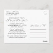 Paysage Photo Mariage Modifier La Date Carte Posta (Dos)