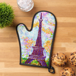 Paysage printanier de la Tour Eiffel dans le style