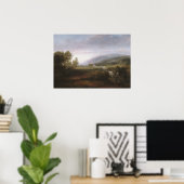 Paysage printanier de Thomas Doughty - Affiche (Bureau à domicile)