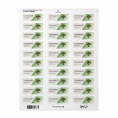 Paysage Retour d'entreprise Étiquettes d'adresse (Feuille entière)