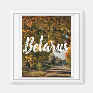 Paysage rural de la campagne biélorusse Aimant