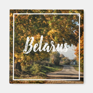 Paysage rural de la campagne biélorusse Aimant