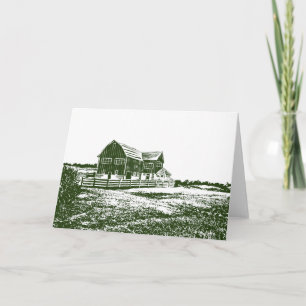 Paysage rural maison de ferme de style coupe