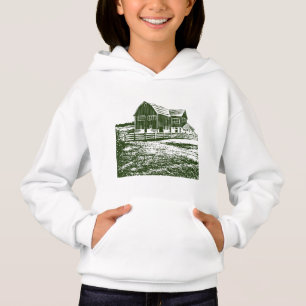 Paysage rural maison de ferme de style coupe