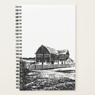 Paysage rural maison de ferme de style coupe