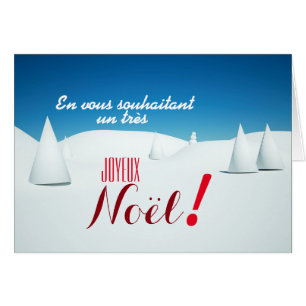 Paysage sous la neige 3D art Carte de Noel