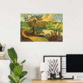 Paysage stylisé - Poster des Beaux-Arts américains (Bureau à domicile)