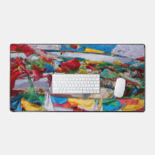 Paysage tibétain avec drapeaux de prière - Himalay (Clavier et souris)