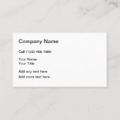 Paysage tonte de pelouse Cartes de visite modernes (Dos)