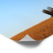 Paysage toscan avec affiche panoramique cyprès (Coin)