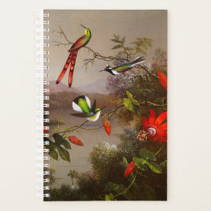 Paysage tropical avec dix colibris