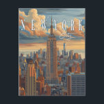 Paysage urbain de New York - Une carte postale à r<br><div class="desc">Capturez la grandeur de la ville de New York avec cette carte postale époustouflante mettant en vedette son horizon emblématique. Parfait pour partager un morceau avec vos amis et votre famille,  ou comme souvenir de votre propre voyage. Cette carte postale de haute qualité permet une personnalisation des deux côtés.</div>