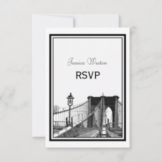 Paysage urbain de NYC Pont Bklyn #2 Gravé RSVP