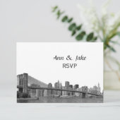 Paysage urbain de NYC Pont Bklyn Gravé #2H RSVP (Debout devant)