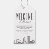 Paysage urbain de Portland | Étiquettes de message (Devant)