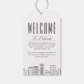 Paysage urbain d'Orlando | Étiquettes de message d (Devant)