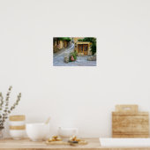 Paysage urbain en Dordogne, affiche France (Cuisine)