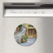 Paysage urbain en Dordogne, France aimant rond (In Situ (Lave-vaisselle))