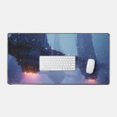 Paysage urbain futuriste avec des structures flott (Clavier et souris)