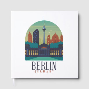 Paysage urbain minimal rétro vintage de Berlin All
