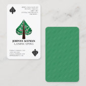 Paysagère as pique jouer carte (Devant / Derrière)