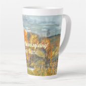 Paysages automnaux aquarelle Latte Mug (Angle droit)