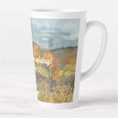 Paysages automnaux aquarelle Latte Mug (Droite)