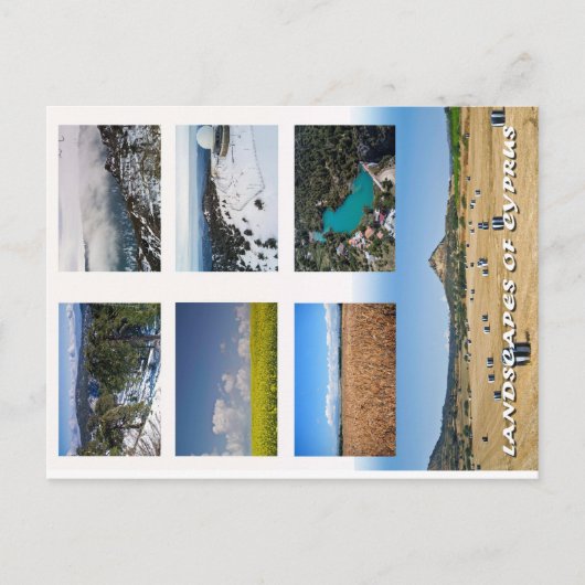 Paysages de Chypre carte postale (Devant)