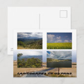 Paysages de Chypre carte postale (Devant / Derrière)