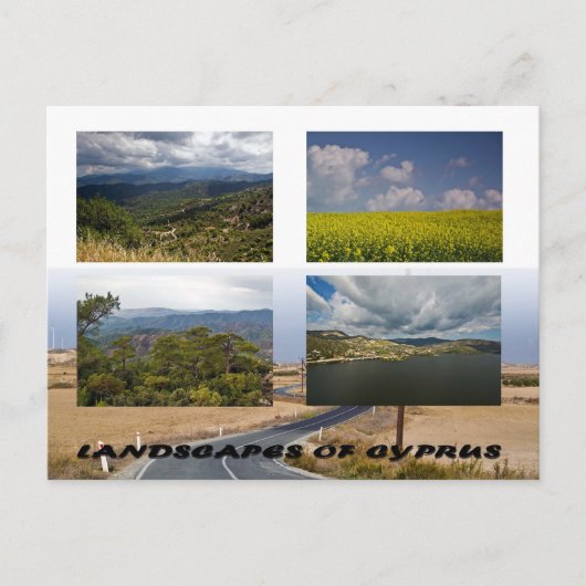 Paysages de Chypre carte postale (Devant)