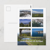 Paysages de Chypre carte postale (Devant / Derrière)
