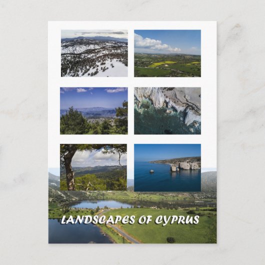 Paysages de Chypre carte postale (Devant)