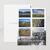Paysages de Chypre carte postale (Devant / Derrière)