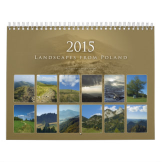 Paysages de Pologne en 2015 - Calendrier