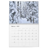 Paysages du Québec Canada Calendrier saisonnier (Feb 2027)